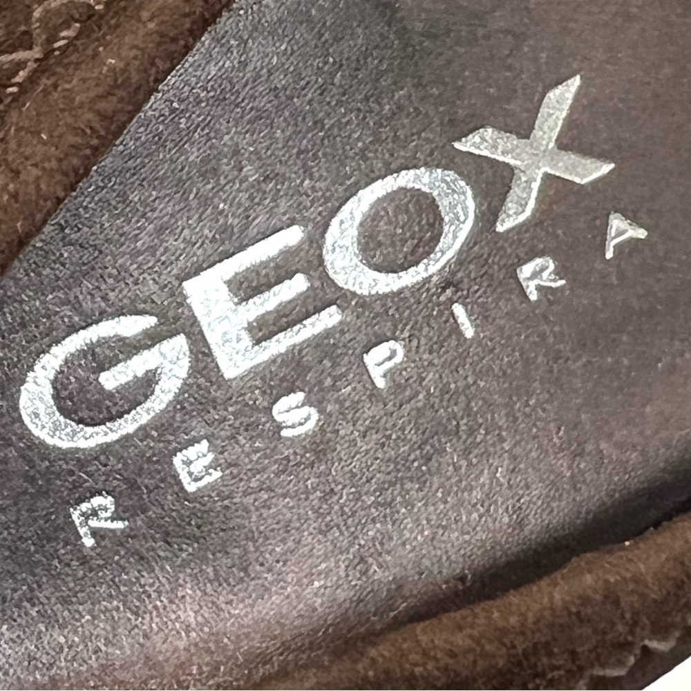 Geox Respira Brown Suede Comfort Heels Women’s 38 - Picture 15 of 15